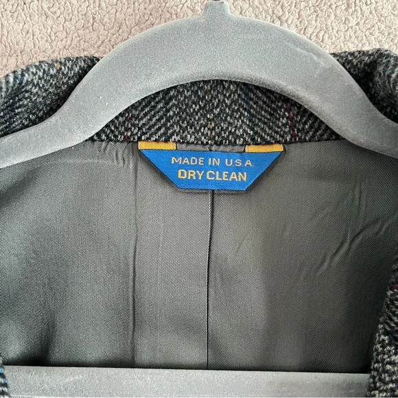 Vintage Pendleton Suede & Tweed Sport Coat/Suit Jacket/Blazer-Gray Wool-Men’s 44 - Picture 2 of 12